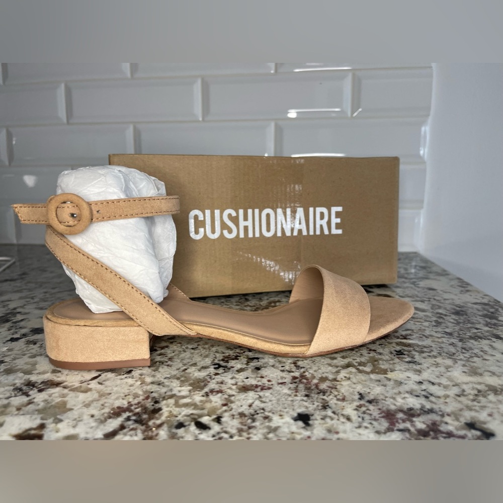 NEW Nude Dress Sandals Wide- Never Worn